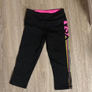 Victoria secret Black and Pink Leggings